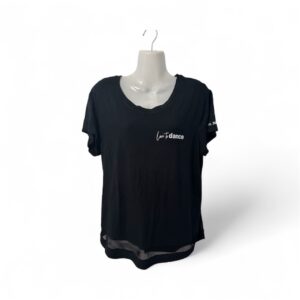 Kind Lines Dance Co. Black Printed T Shirt Size 8 - 20 Women AU