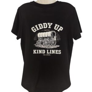 Kind Lines Dance Co. Country "Giddy Up"(Bling Star Front) Themed T-Shirt Women