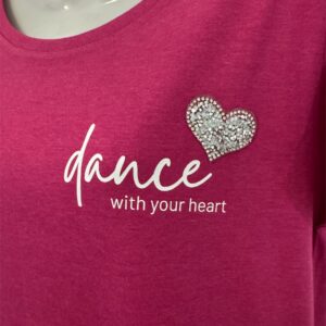 Kind Lines Dance Co. Magenta Hot Pink Colour Printed T Shirt Size XS to L Women AU